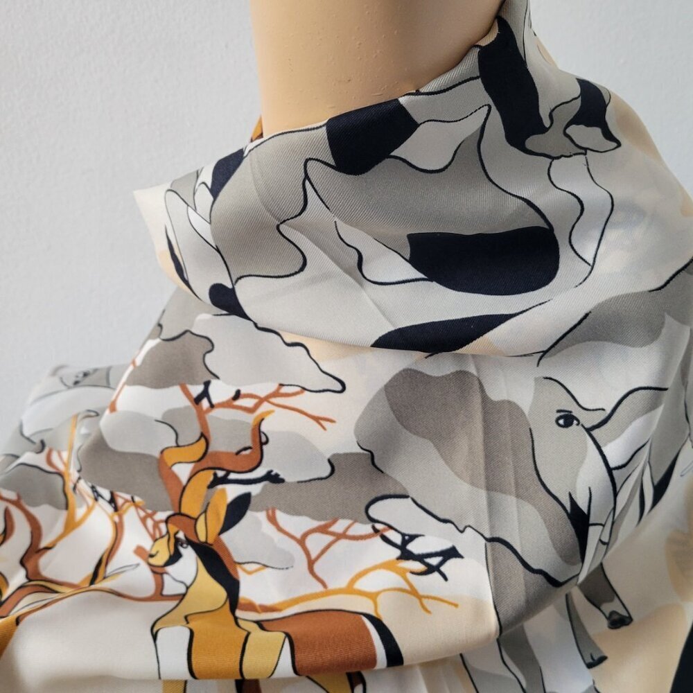 Unbranded Women’s Colorful Jungle Animal Print Scarf - Picture 6 of 12
